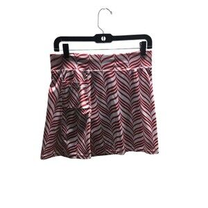 Running Skirts Skort Women's Size 6 Red White Stripes Stretch Sweatwicking